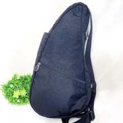 美品✨ヘルシーバックバッグ 黒 テクスチャードナイロン S ショルダーバッグ