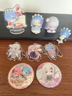 リゼロ　ガチャ、一番くじ、缶バッジなど色々セット