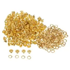 300セット　グロメットキット メタルアイレット 金色
