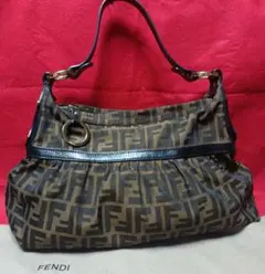FENDI フェンディ ハンドバッグ ブラウン ズッカ レディース