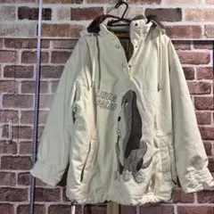 LINEA PALLIO 犬刺繍ジャケット クリーム色