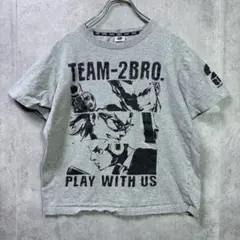 TEAM-2BRO. グレー Tシャツ M