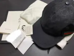 GUCCIベースボールキャップ ブラック