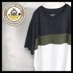 mz646　オーバーサイズ　ボーダーTシャツ　カットソー　プリント　マルチカラー
