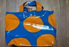中古⭐️ATSUKOMATANO 大きな水玉 コーティングトートバッグ