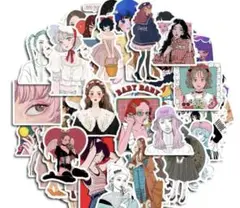 美少女ステッカーシール