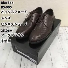 BlueSea メンズ ビジネスシューズ 25.0cm ダークブラウン 未使用