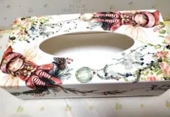 デコパージュ　普通サイズティッシュボックス　森の妖精