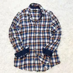 BURBERRY BLACK LABEL 長袖　リネン　シャツ　Mサイズ
