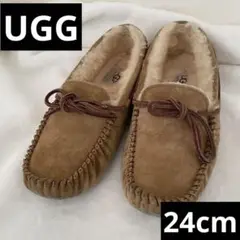 UGG ブラウン 24cm モカシン　USA7 24cm