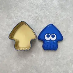 【缶のみ】スプラトゥーン Splatoon イカすクッキー ブルー 収納 缶