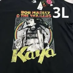 新品　ZION ザイオン ボブマーリー 顔デカプリント 黒Tシャツ 3L 2XL