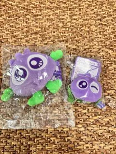新品未開封　わかさ生活　ぷるぷるくん　ストラップ　マスコット2個セット（大・小）