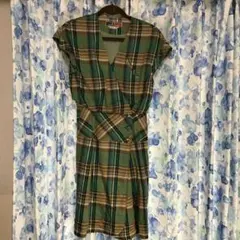 ヴィンテージ　古着　ワンピース チェック