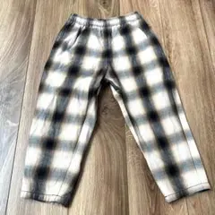 GU パンツ ズボン チェック 保育園 ジーユー キッズ 120