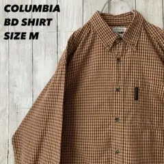 COLUMBIA コロンビア　長袖チェック柄BDシャツ　サイズM アメリカ古着