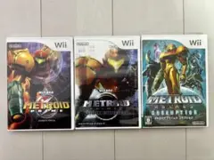 【匿名配送】Wiiであそぶ メトロイドプライムシリーズ 3部作セット