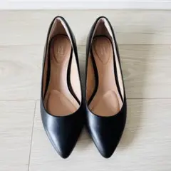 【美品】ROCKPORT TOTAL MOTION 5cmパンプス黒24.5cm