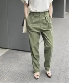 バックサテンイージーカーゴパンツ