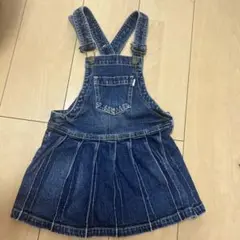 デニム ジャンバースカート 調整可能