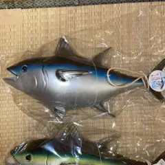 まぐろソフトフィギュアBIG リアル焼き物 サンマ&イカ ボールチェーン 11点 まぐろソフトフィギュアBIG リアル焼き物 サンマ&イカ ボール