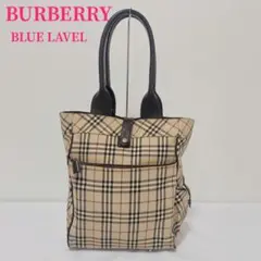 ✨美品✨バーバリー ブルーレーベル ノバチェック トートバッグ ベージュ