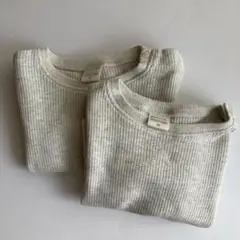 SIMPLEFREE 長袖Tシャツ 80サイズ グレー