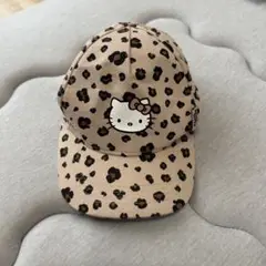 H&M ハローキティ ヒョウ柄キャップ 9-12M