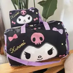 Kuromi ボストンバッグ・ポーチ付き