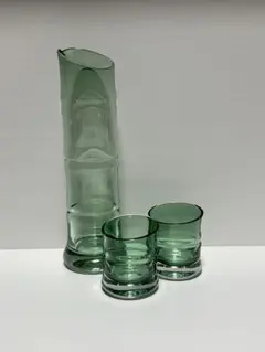 廣田硝子 Bamboo 青竹 酒器3点揃い