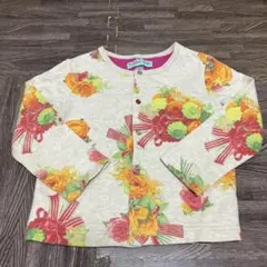 hakka kids 花柄カーディガン 110cm no.