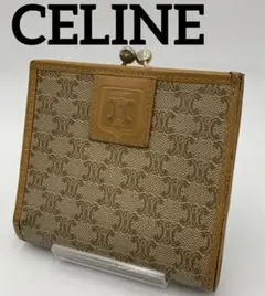 CELINE セリーヌ 二つ折り 財布 マカダム 2way がま口 おしゃれ