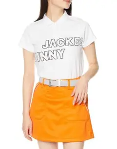 JACKBUNNY ロゴポロシャツ ホワイト
