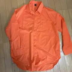 オレンジ 長袖シャツ