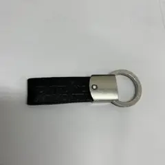 本物　モンブラン　montbranc 本革レザー シルバー キーホルダー