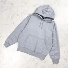 クロスステッチ ヘビーオンス裏起毛フーディ パーカー グレー XL*BD1035