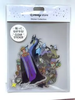 Disney ディズニー ヴィランズ クリア ステッカー コレクション 剥がせる