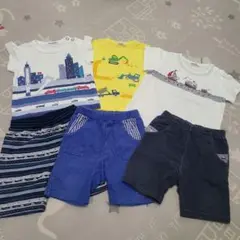 familiar子供用Tシャツとショートパンツ6点セット
