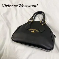 viviennewestwood ハンドバッグ 黒 ヤスミン オーブ レザー