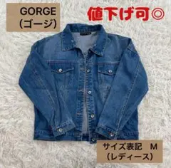 【古着/美品】GORGE（ゴージ）バックプリントデニムジャケット