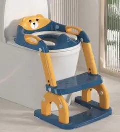 クマの顔デザイン トイレ用踏み台
