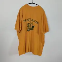 90s USA製　Kraft Foods　馬車　イエロー　L　シングルステッチ