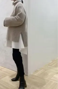 styling/ スタイリング ヘムフレアシャツ 長袖シャツ ケイシラハタ