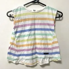 BREEZE ボーダー レインボー トップス 110