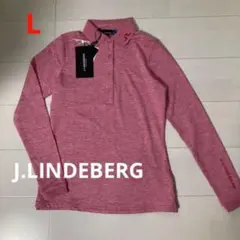 J.LINDEBERG リンドバーグ ゴルフ レディース 長袖シャツ レッドL