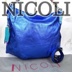 ✨良品✨　ニコリ　ハンドバッグ　ショルダーバッグ　2way　イタリア製　A4可