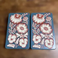 太陽ノ塔　空き缶　花柄 2個セット