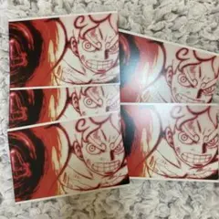ワンピース FILMRED 特典のビジュアルポストカードセット ルフィ5枚セット