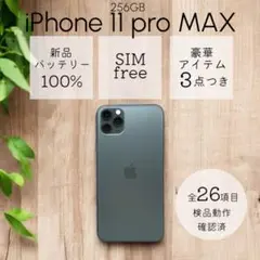 iPhone11 Pro Max 本体 256GB SIMフリー グリーン