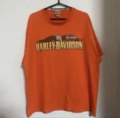 HARLEY-DAVIDSON オレンジ Tシャツ hanes bee